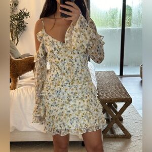 Floral peasant dress